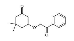 5,5-dimethyl-3-(2-oxo-2-phenylethoxy)cyclohex-2-enone结构式