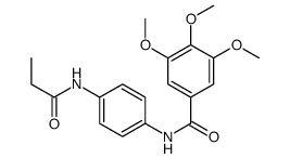 3,4,5-trimethoxy-N-[4-(propanoylamino)phenyl]benzamide结构式