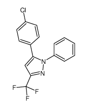 5-(4-chlorophenyl)-1-phenyl-3-(trifluoromethyl)pyrazole Structure