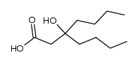 3-butyl-3-hydroxy-heptanoic acid结构式