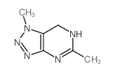 1H-1,2,3-Triazolo[4,5-d]pyrimidine,4,7-dihydro-1,5-dimethyl- Structure