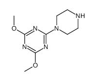 2,4-dimethoxy-6-piperazin-1-yl-1,3,5-triazine结构式