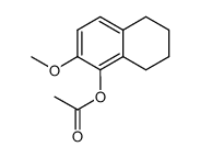 5-acetoxy-6-methoxy-1,2,3,4-tetrahydronaphthalene结构式