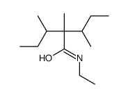 2-butan-2-yl-N-ethyl-2,3-dimethylpentanamide结构式