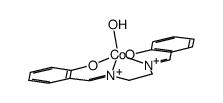 N,N'-bis(salicylidene)ethylenediaminatocobalt(III) hydroxide结构式