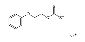 sodium O-(2-phenoxyethyl) carbonodithioate结构式