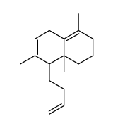 8-but-3-enyl-4,7,8a-trimethyl-2,3,5,8-tetrahydro-1H-naphthalene结构式