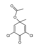 (3,5-dichloro-1-methyl-4-oxocyclohexa-2,5-dien-1-yl) acetate Structure