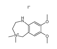 7,8-Dimethoxy-4,4-dimethyl-2,3,4,5-tetrahydro-1H-benzo[e][1,4]diazepin-4-ium; iodide Structure