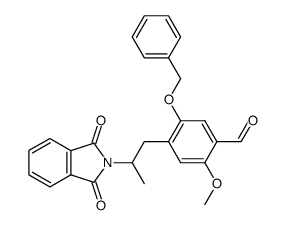 5-benzyloxy-2-methoxy-4-(2-phthalimido-propyl)-benzaldehyde结构式