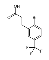3-[2-Bromo-5-(trifluoromethyl)phenyl]propanoic acid结构式