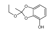 2-ethoxy-2-methyl-1,3-benzodioxol-4-ol结构式