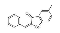 2-benzylidene-5-methyl-1-benzoselenophen-3-one结构式