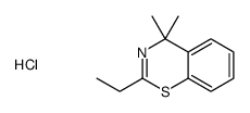 2-ethyl-4,4-dimethyl-1,3-benzothiazine,hydrochloride Structure