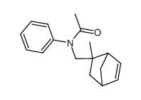 N-(2-Methyl-bicyclo[2.2.1]hept-5-en-2-ylmethyl)-N-phenyl-acetamide结构式