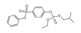 O-Ethyl S-isobutyl O-[4-(phenoxysulfonyl)phenyl]phosphorothiolate结构式