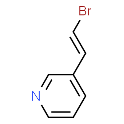 Pyridine, 3-(2-bromoethenyl)- (9CI)结构式
