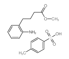 methyl 4-(2-aminophenyl)butanoate; 4-methylbenzenesulfonic acid结构式