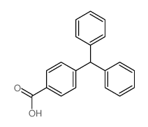 Benzoicacid, 4-(diphenylmethyl)- structure