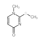 1H-4-Pyrimidinone, 1-methyl-2-methylthio-结构式