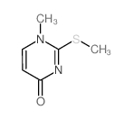 1H-4-Pyrimidinone, 1-methyl-2-methylthio- structure