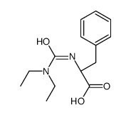(2S)-2-(diethylcarbamoylamino)-3-phenylpropanoic acid结构式