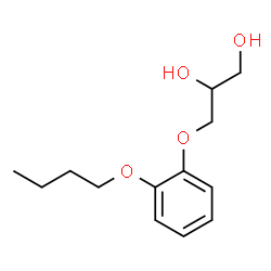 3-(o-Butoxyphenoxy)-1,2-propanediol结构式