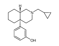 3-<2-(cyclopropylmethyl)-1,2,3,4,4a,5,6,7,8,8aα-decahydro-4aβ-isoquinolinyl>phenol Structure