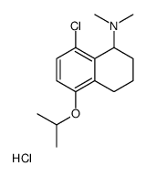 (8-chloro-5-propan-2-yloxy-1,2,3,4-tetrahydronaphthalen-1-yl)-dimethylazanium,chloride结构式