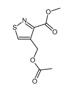 4-acetoxymethyl-isothiazole-3-carboxylic acid methyl ester结构式