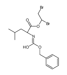 1,2-dibromoethyl (2S)-4-methyl-2-(phenylmethoxycarbonylamino)pentanoate Structure