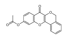 (7-oxo-5H-isochromeno[4,3-b]chromen-10-yl) acetate结构式