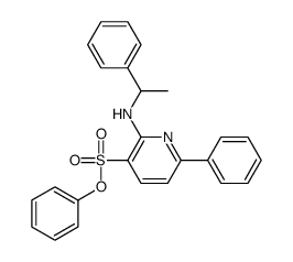 phenyl 6-phenyl-2-(1-phenylethylamino)pyridine-3-sulfonate结构式