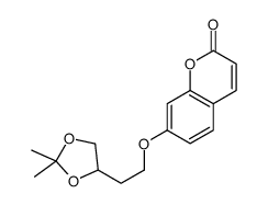 7-[2-(2,2-dimethyl-1,3-dioxolan-4-yl)ethoxy]chromen-2-one Structure