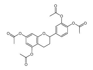 5,7-diacetoxy-2-(3,4-diacetoxy-phenyl)-chroman Structure