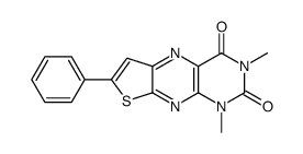 1,3-dimethyl-7-phenylthieno[3,2-g]pteridine-2,4-dione结构式