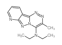 N,N-diethyl-3-methylpyrido[2,3]pyrazolo[2,4-c][1,2,4]triazin-4-amine结构式