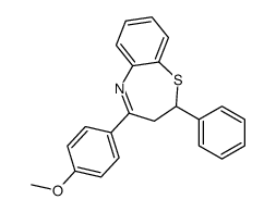4-(4-methoxyphenyl)-2-phenyl-2,3-dihydro-1,5-benzothiazepine Structure