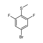1-Bromo-3,5-difluoro-4-(methylsulfanyl)benzene结构式