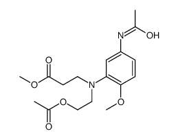 methyl N-[2-acetoxyethyl]-N-[5-(acetylamino)-2-methoxyphenyl]-beta-alaninate Structure