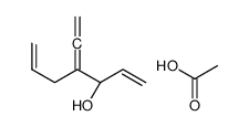 acetic acid,(3R)-4-ethenylidenehepta-1,6-dien-3-ol Structure