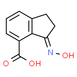 1H-Indene-4-carboxylicacid,2,3-dihydro-3-(hydroxyimino)-(9CI) structure