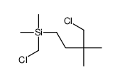 (4-chloro-3,3-dimethylbutyl)-(chloromethyl)-dimethylsilane Structure