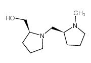 (2S,2s)-(-)-2-羟基甲基-1-[(1-甲基吡咯烷-2-基)-甲基]-吡咯烷结构式