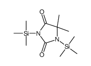 5,5-dimethyl-1,3-bis(trimethylsilyl)imidazolidine-2,4-dione Structure