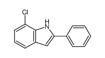 7-氯-2-苯基-1H-吲哚结构式