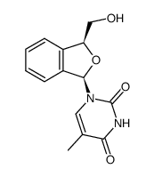 1-((1R,3S)-3-(hydroxymethyl)-1,3-dihydroisobenzofuran-1-yl)-5-methylpyrimidine-2,4(1H,3H)-dione结构式