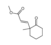 (E)-1-methyl-2-oxocyclohexane-2-propenoic acid methyl ester结构式