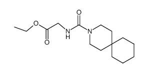[(3-Aza-spiro[5.5]undecane-3-carbonyl)-amino]-acetic acid ethyl ester Structure