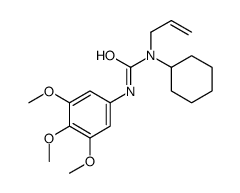 1-cyclohexyl-1-prop-2-enyl-3-(3,4,5-trimethoxyphenyl)urea结构式